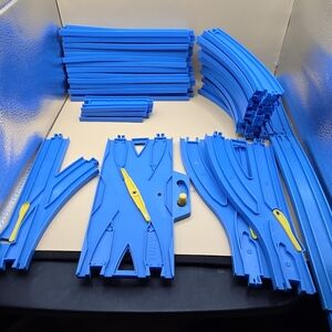 2001 Takara Tomy Plarail Blue Switches Tracks Train Lot Thomas Trackmaster